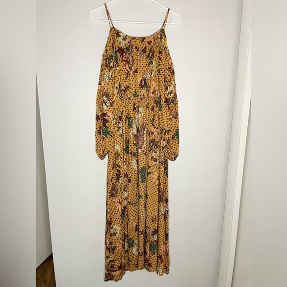 NWOT Ulla Johnson Noemi Cold Shoulder Long Sleeve Maxi Dress Size P(0) - Picture 15 of 15